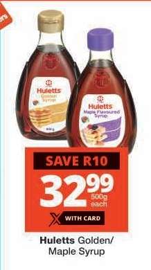 HULETTS GOLDEN/MAPLE SYRUP