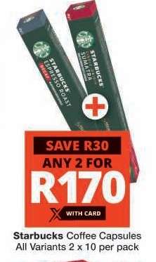 Starbucks Coffee Capsules