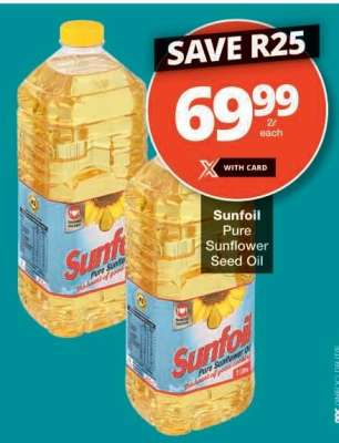SUNFOIL PURE SUNFLOWER SEED OIL