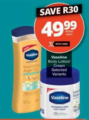 Vaseline Body Lotion/Cream