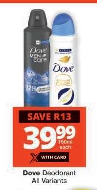 Dove Deodorant