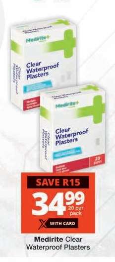 Medirite Clear Waterproof Plasters