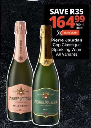 Pierre Jourdan Cap Classique Sparkling Wine