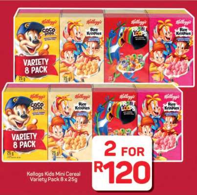 Kellogs Kids Mini Cereal Variety Pack