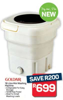 Goldair 18 Litre Mini Washing Machine