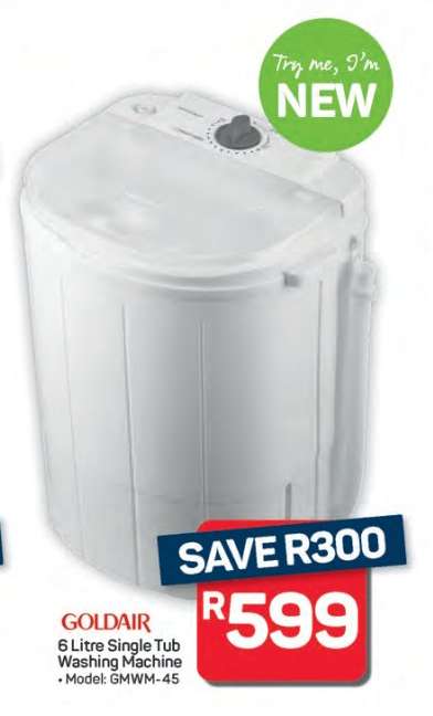 GOLDAIR 6 Litre Single Tub Washing Machine