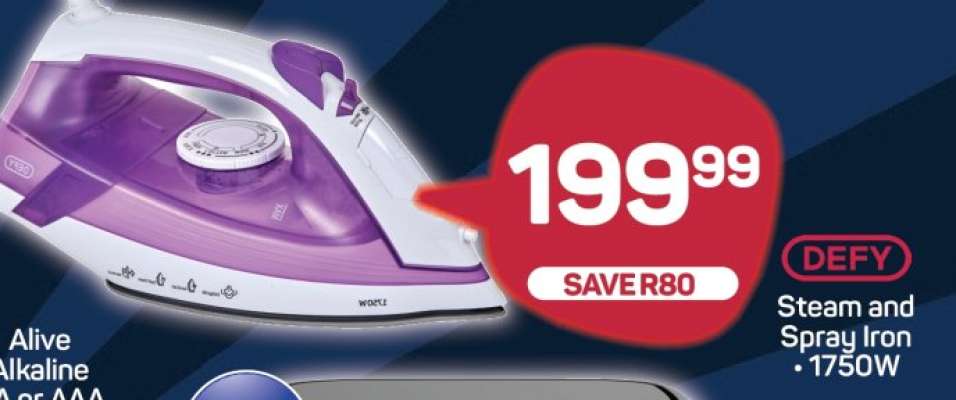 DEFY Steam and Spray Iron