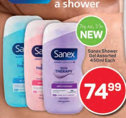 Sanex Shower Gel Assorted 450ml Each