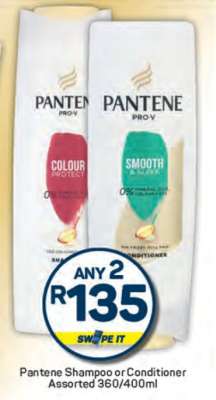 Pantene Shampoo or Conditioner Assorted 360/400ml