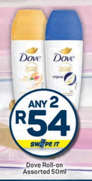 Dove Roll-on Assorted 50ml