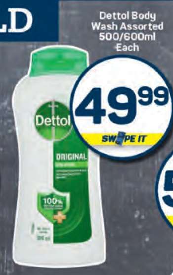 Dettol Body Wash Assorted 500/600ml Each