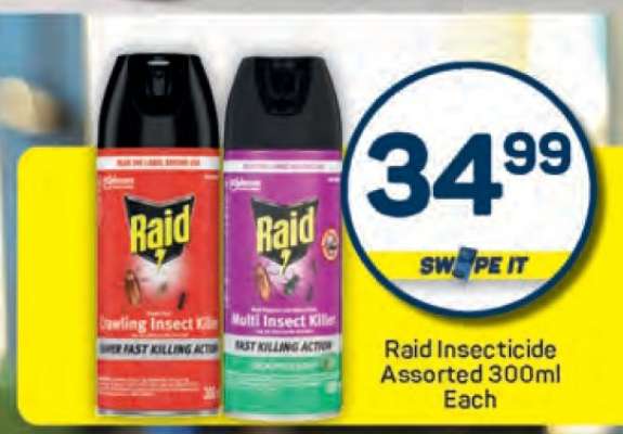 Raid Insecticide Assorted 300ml Each