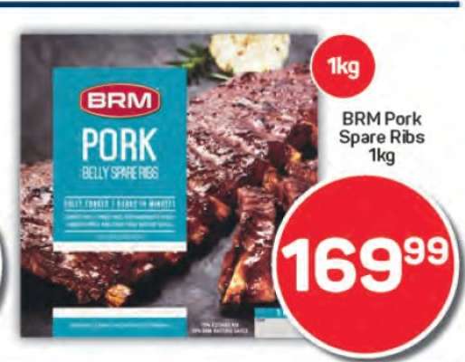 BRM Pork Spare Ribs 1kg