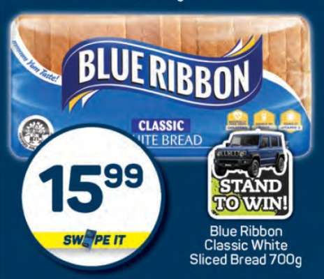 Blue Ribbon Classic White Sliced Bread 700g