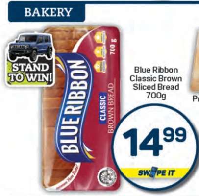 Blue Ribbon Classic
Brown Sliced Bread
700g