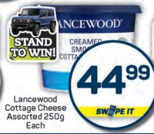 Lancewood Cottage
Cheese Assorted 250g Each