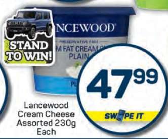 Lancewood Cream Cheese Assorted 230g