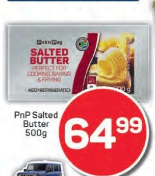 PnP Salted Butter
500g