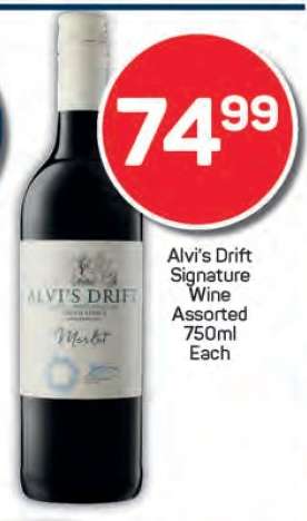 Alvi's Drift Signature Wine Assorted 750ml Each