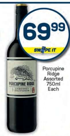Porcupine Ridge Assorted 750ml