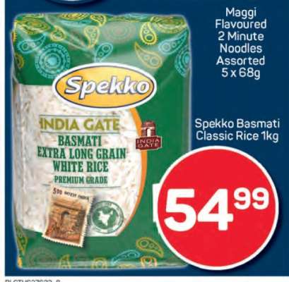 Spekko Basmati Classic Rice 1kg