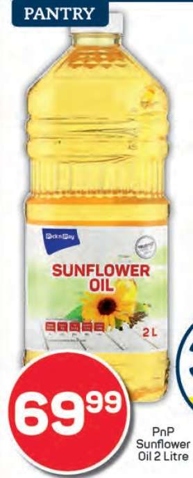 PnP Sunflower Oil 2 Litre