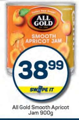All Gold Smooth Apricot Jam 900g