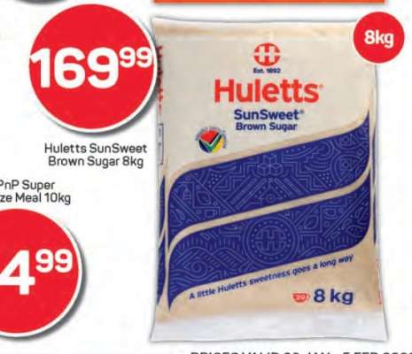 Huletts SunSweet Brown Sugar 8kg