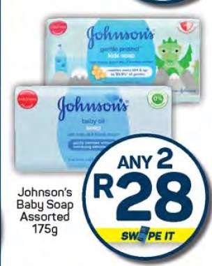 Johnson's Baby Soap Assorted 175g