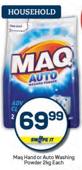 Maq Hand or Auto Washing Powder 2kg Each