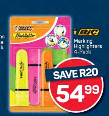 BIC Marking Highlighters 4-Pack