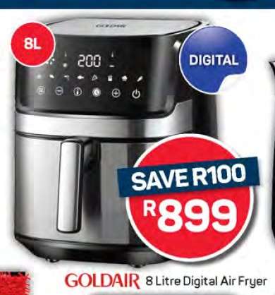 Goldair 8 Litre Digital Air Fryer