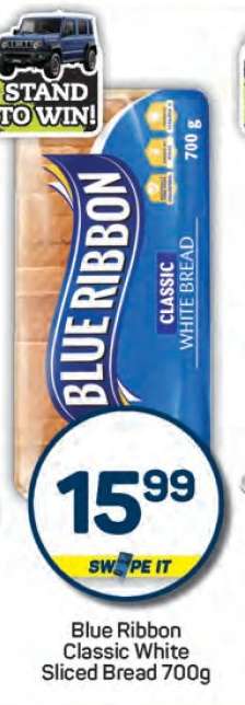 Blue Ribbon Classic White Sliced Bread 700g