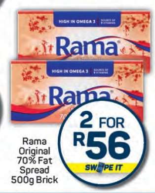 Rama Original 70% Fat Spread 500g Brick