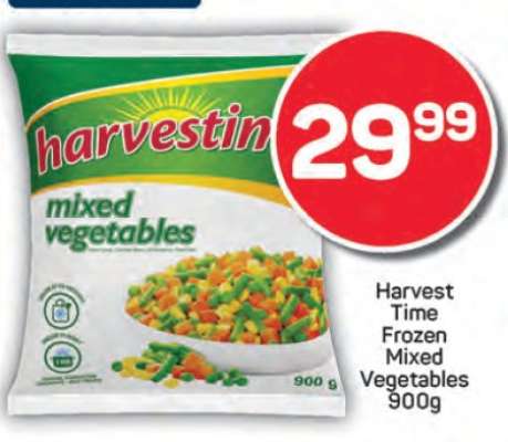 Harvest Time Frozen Mixed Vegetables 900g