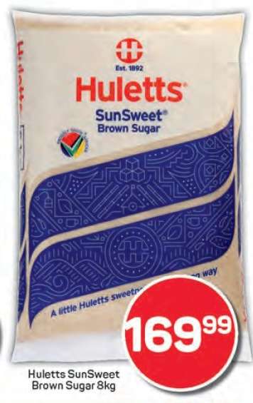 Huletts SunSweet Brown Sugar 8kg