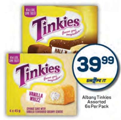 Albany Tinkies Assorted 6s Per Pack