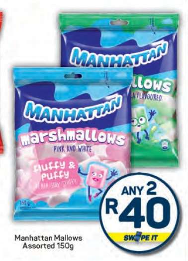 Manhattan Mallows Assorted 150g