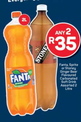 Fanta, Sprite or Stoney Ginger Beer
