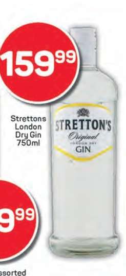 Strettons London Dry Gin 750ml