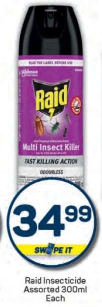 Raid Insecticide Assorted 300ml