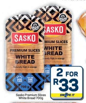Sasko Premium Slices White Bread 700g