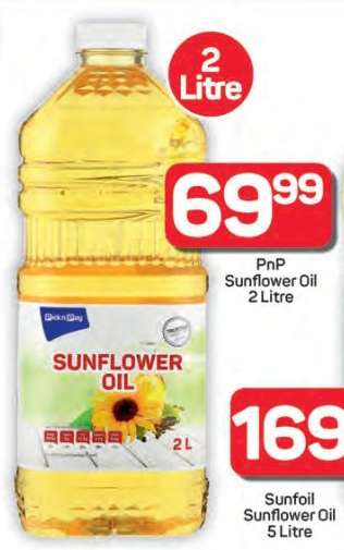 PnP Sunflower Oil 2 Litre