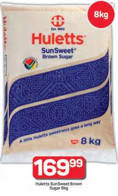 Huletts SunSweet Brown Sugar 8kg