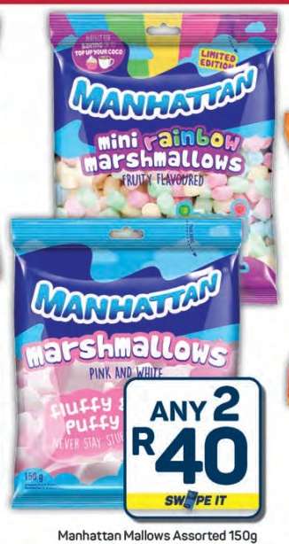 Manhattan Mallows Assorted 150g