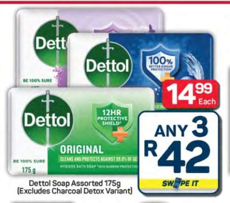 Dettol Soap Assorted 175g
