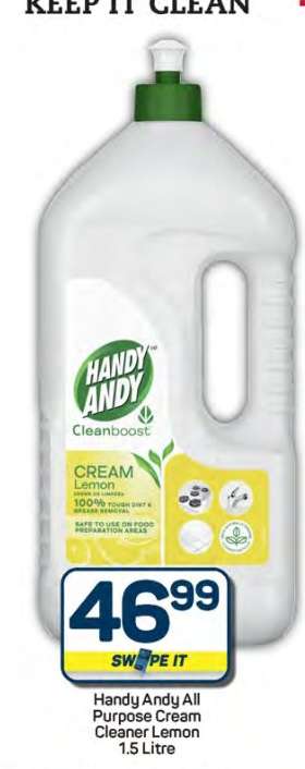 Handy Andy All Purpose Cream Cleaner Lemon