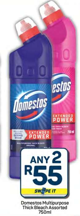 Domestos Multipurpose Thick Bleach Assorted 750ml