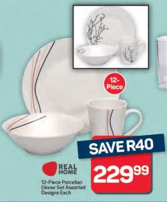 12-Piece Porcelain Dinner Set