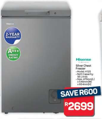 Hisense Silver Chest Freezer